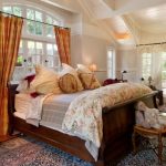 High wooden bed for a country house