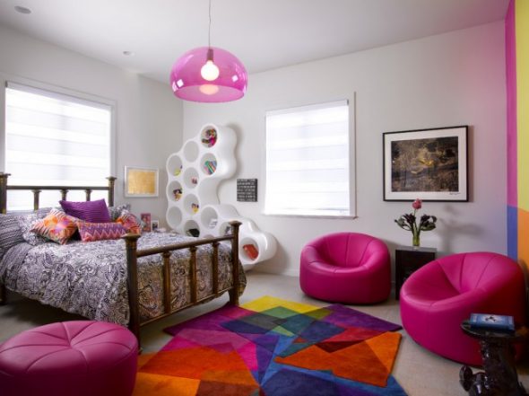 Bright room for a teenager