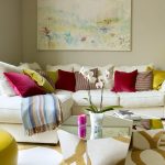 Bright accent in the interior - cushions