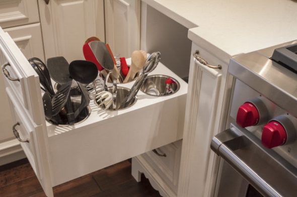Kitchen drawer for culinary appliances