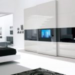White high-tech bedroom