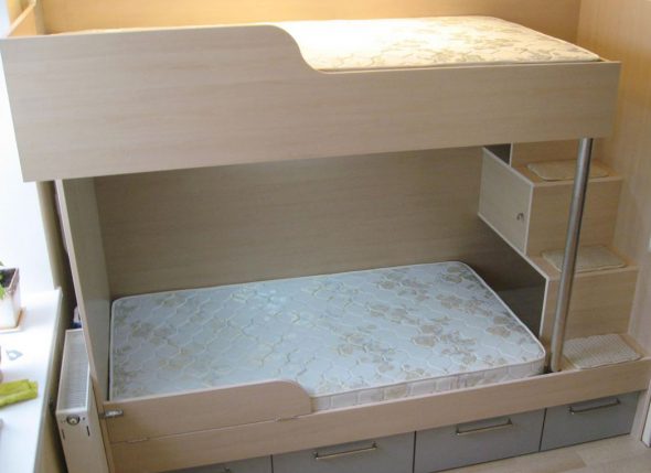 Bezpieczne i piękne łóżko piętrowe dla dzieci