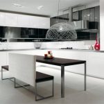 Black and white for modern kitchen