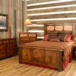 Country bedroom in rustic style