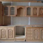 Wooden kitchen with do-it-yourself patterns