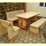 Wooden furniture with an unusual shape do it yourself
