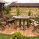 Wooden furniture for the country, hand-made
