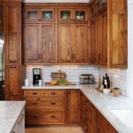 Wooden corner kitchen