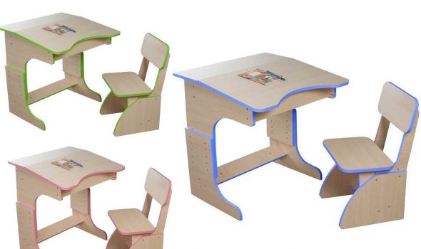 Children's desk and chair for preschoolers