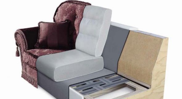 Sofa with filling
