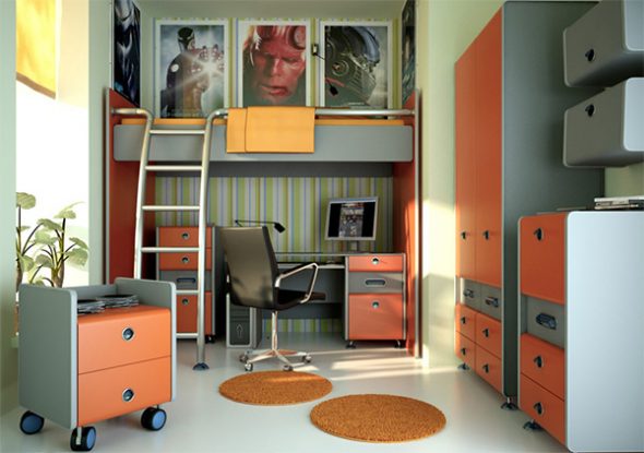 Design an unusual teen room