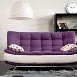 Two-color sofa in the living room