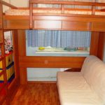 Double loft bed and sofa
