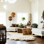 Eco-style living room with American walnut