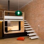 Loft styl obývací pokoj ložnice