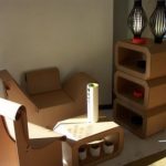 Ideas for furniture from cardboard boxes