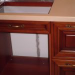 Manufactured kitchen drawers for the installation of the oven