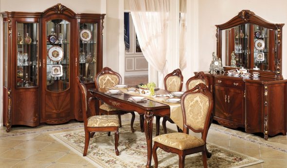 Baroque wood furniture