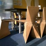 Cardboard chairs for the kitchen