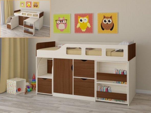 Bed attic for children from 3 years Astra