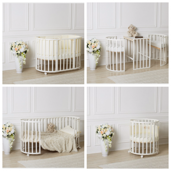 Transforming cot for baby