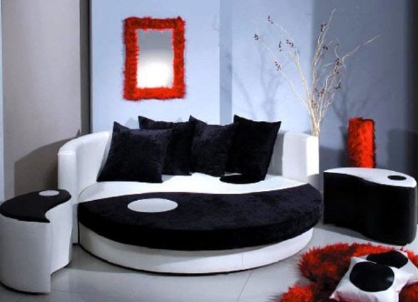 Round sofa bed Yin-Yang