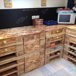 Kitchen from a pallet with his own hands