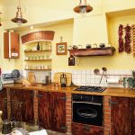 Rustic kitchen of self-made