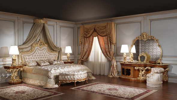 Luksuzna barokna spavaća soba