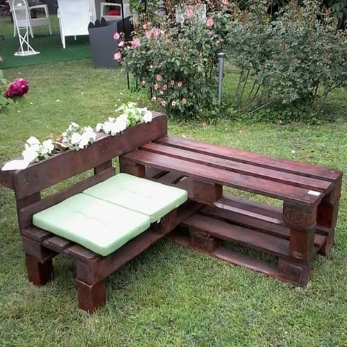 Furniture from painted pallets