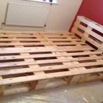 Furniture from wooden pallets - a bed for giving and at home