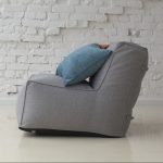 Modular chair with straight back