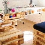 Billig och bekväm möbler från pallar