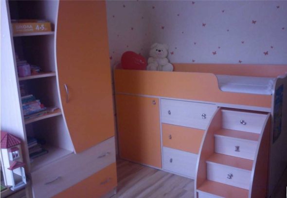 Original furniture in the baby's room