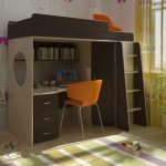 A great solution for a small room - children's loft bed