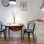 Oval table for a small stylish kitchen