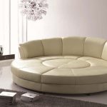 Example of a modular round sofa with a berth