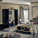 Modern bedroom in baroque style