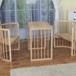 Pohodlný dřevěný nábytek pro děti