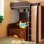 Comfortable and affordable loft bed with a sofa downstairs