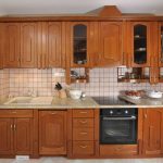 Comfortable kitchen with oven under the hob