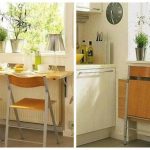 Convenience and compactness in folding kitchen furniture