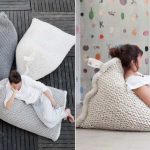 Cozy and comfortable knitted chairs