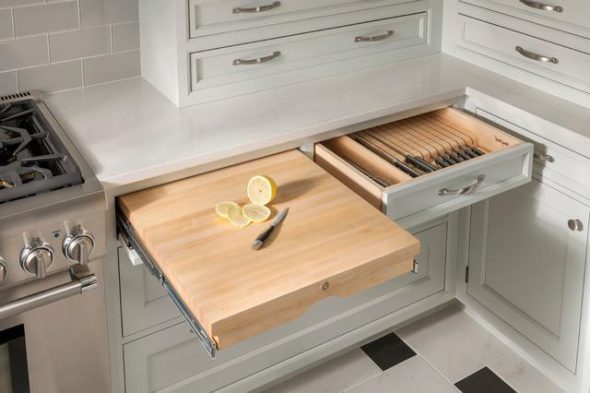 Drawers with filling