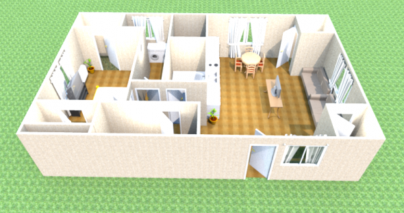 3-D модел на къщата