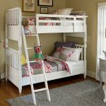 White bed in two tiers, which can become twin beds