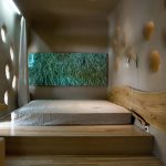 Eco-style wooden bed
