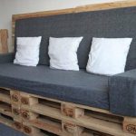 Sofa of pallets can be of any convenient height and width