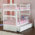 Bunk bed with a third, pull-out bed