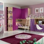 Purple room with bunk bed